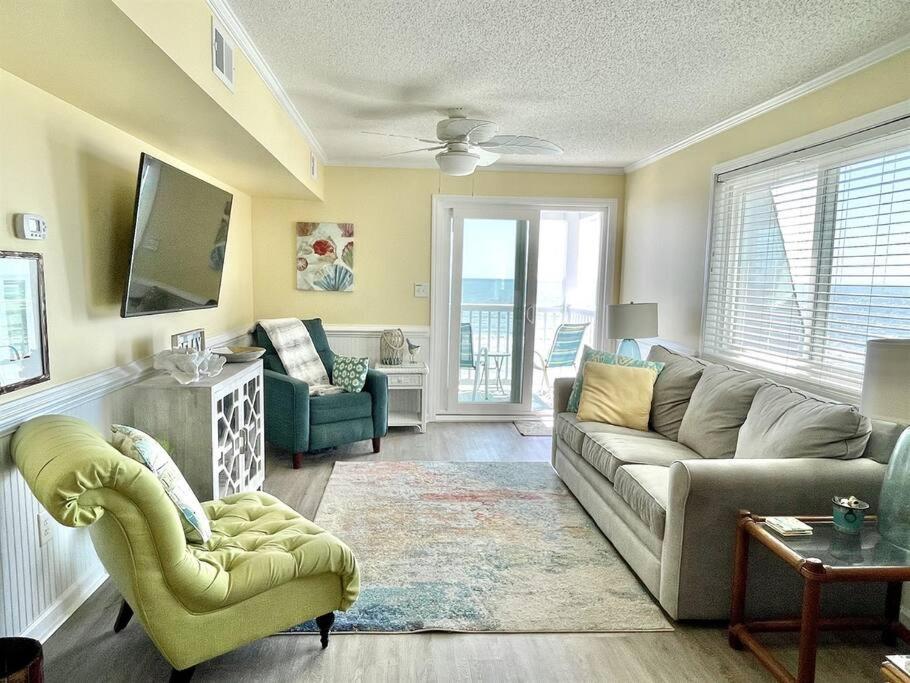 *2Br Oceanfront Retreat*King Ensuite*Pool*Nmb Cherry Grove*Pc4 Myrtle Beach Bagian luar foto