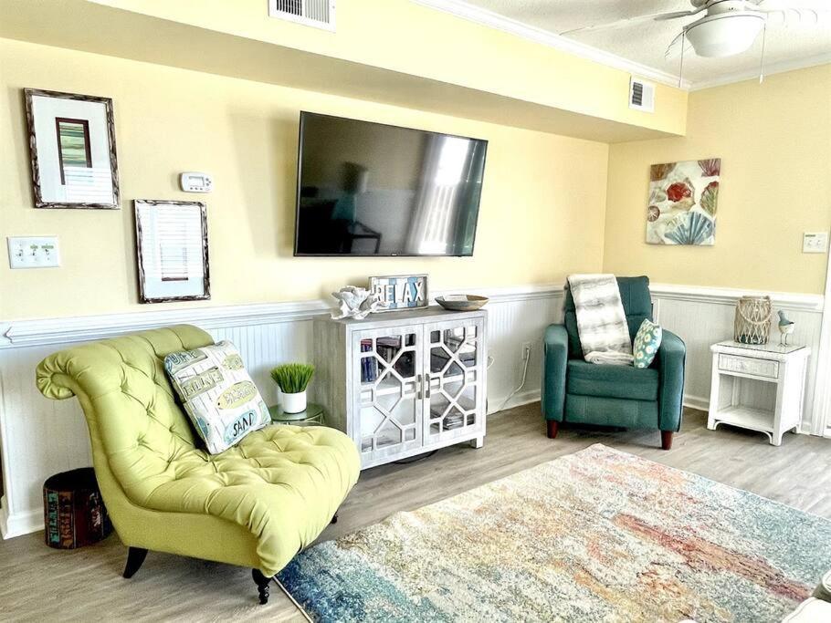 *2Br Oceanfront Retreat*King Ensuite*Pool*Nmb Cherry Grove*Pc4 Myrtle Beach Bagian luar foto