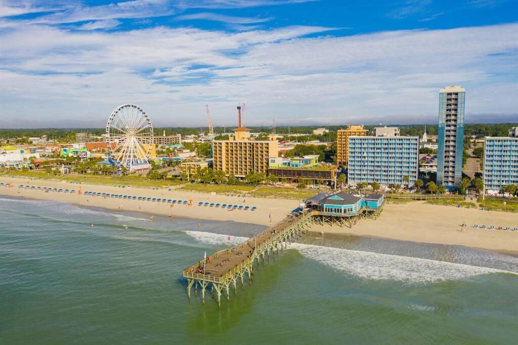 *2Br Oceanfront Retreat*King Ensuite*Pool*Nmb Cherry Grove*Pc4 Myrtle Beach Bagian luar foto